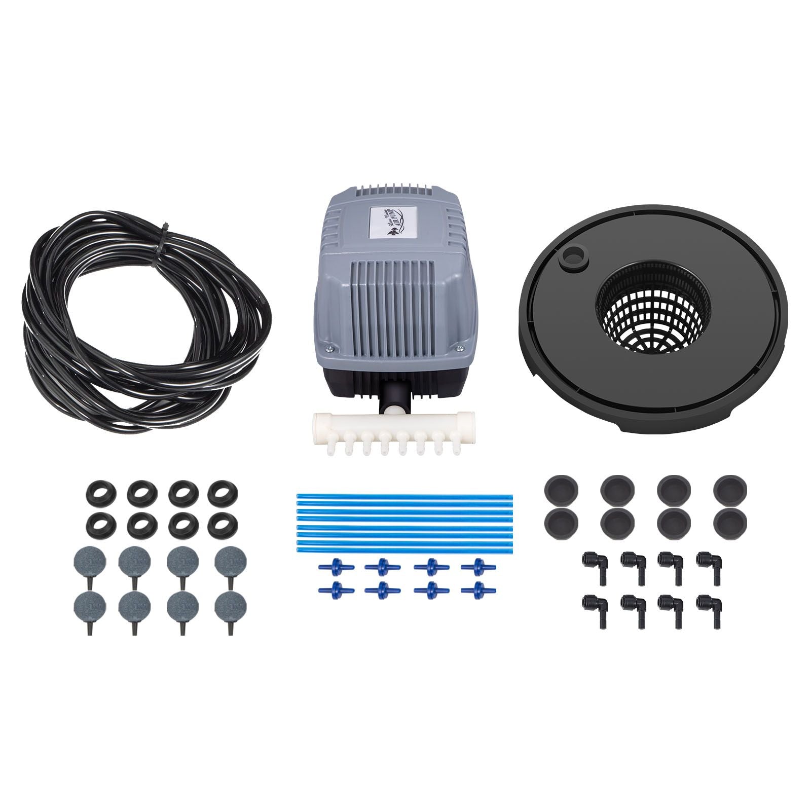 DWC Hydroponics Grow System Deep Water Culture 8 Buckets with Air Pump