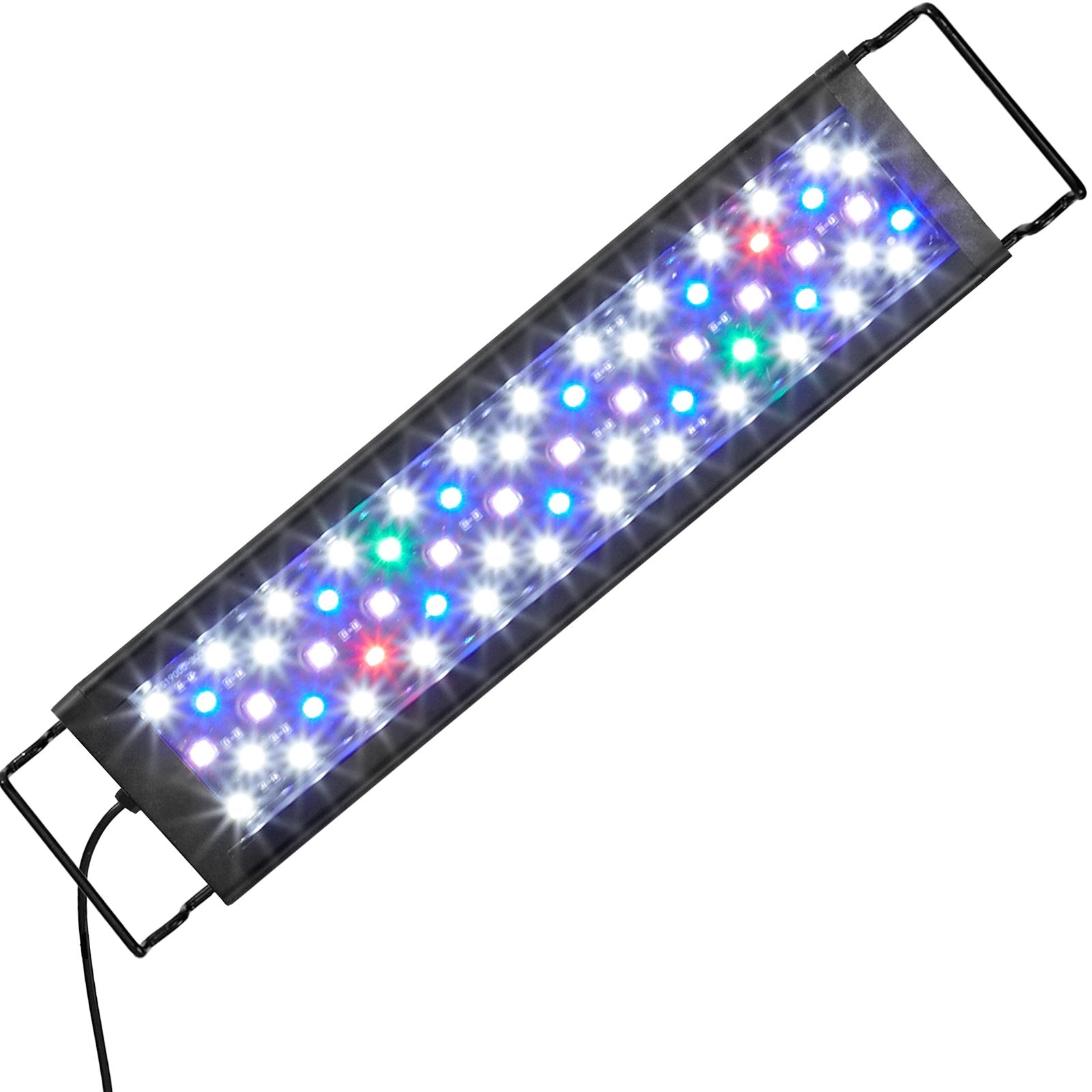 VEVOR Aquarium Light, 14W Full Spectrum Fish Tank Light with 24/7 Natural Mode, Adjustable Timer & 5-Level Brightness, with Aluminum Alloy Shell Extendable Brackets for 12