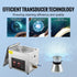 Ultrasonic Cleaner with Digital Timer & Heater, Professional Ultra Sonic Jewelry Cleaner, Stainless Steel Heated Cleaning Machine for Glasses Watch Rings Small Parts Circuit Board (10L)