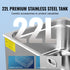 22L Ultrasonic Cleaner with Timer Heating Machine Digital Sonic Cleaner
