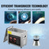 Ultrasonic Cleaner with Digital Timer & Heater, Professional Ultra Sonic Jewelry Cleaner, Stainless Steel Heated Cleaning Machine for Glasses Watch Rings Small Parts Circuit Board (3L)