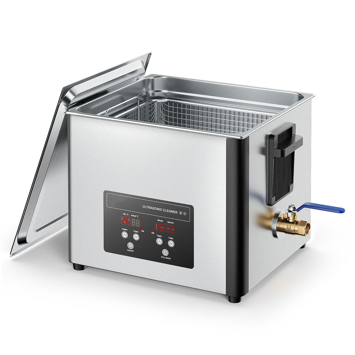 15L Ultrasonic Cleaner 240W 40kHz Stainless Steel Digital Cleaning Machine