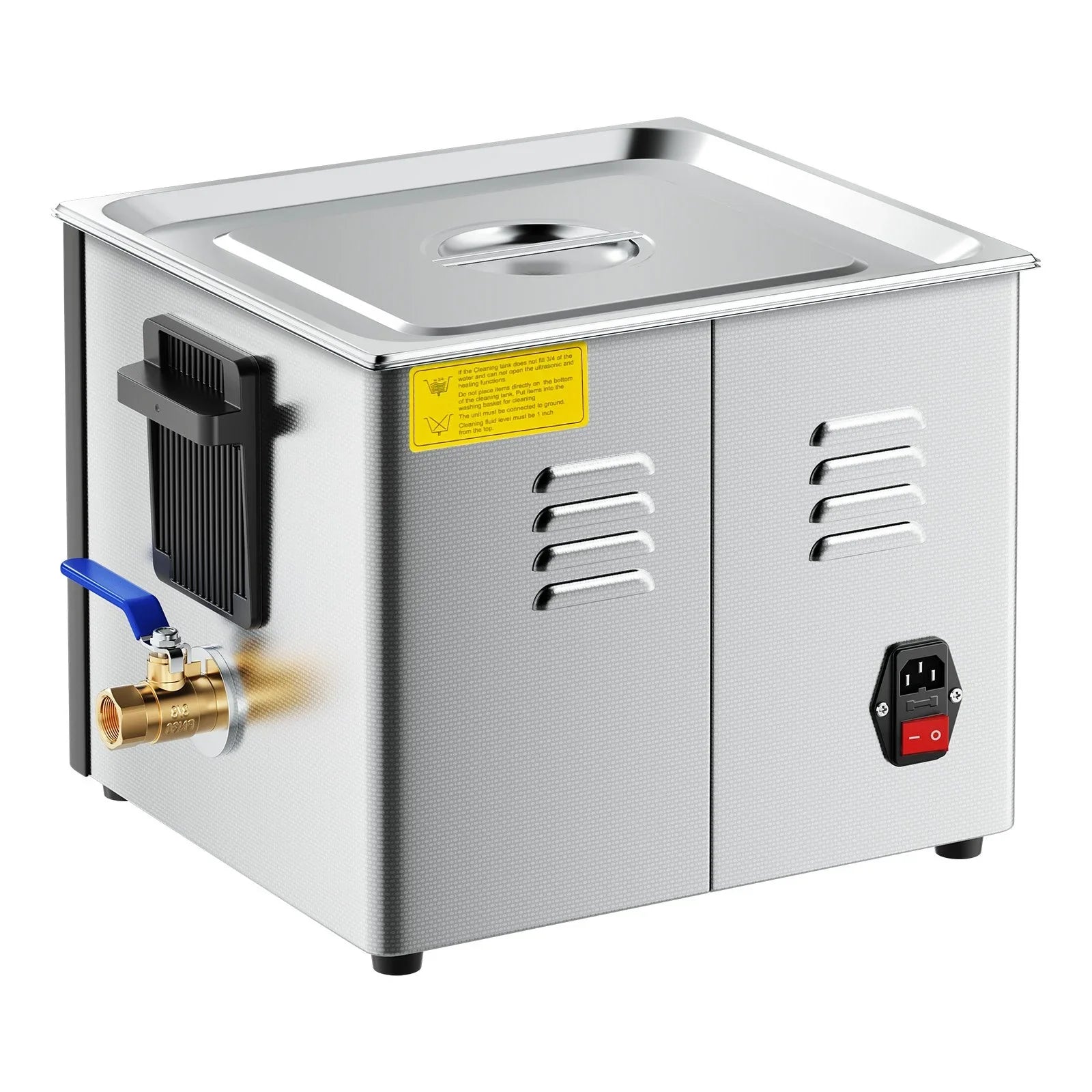 15L Ultrasonic Cleaner, Professional Ultrasonic Cleaner Machine with Cleaning Basket & Digital Display, 240W Stainless Steel 40kHz Industrial Cleaning Machine for Parts, Carburetors, Instruments