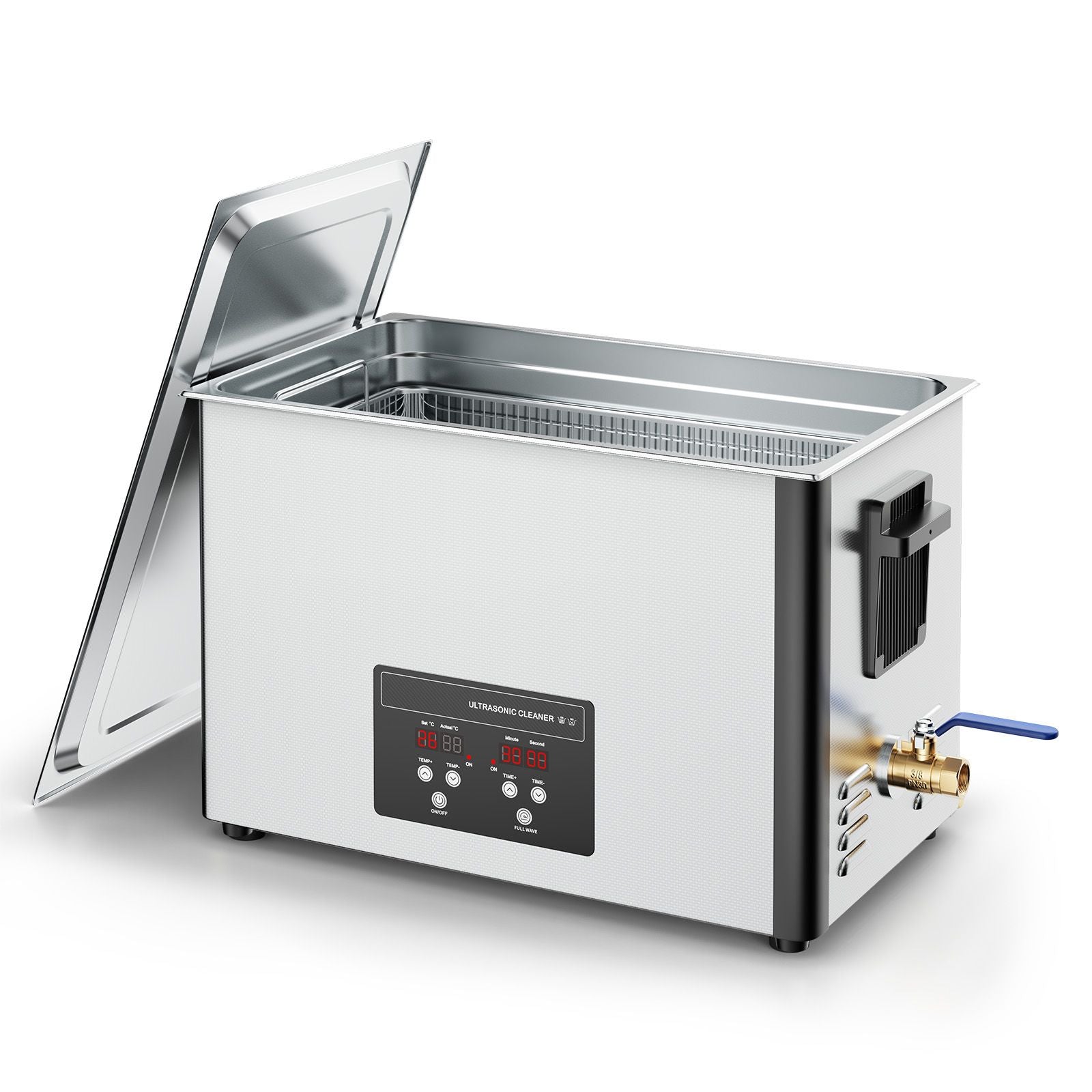 30L Ultrasonic Cleaner 480W 40kHz Stainless Steel Digital Cleaning Machine