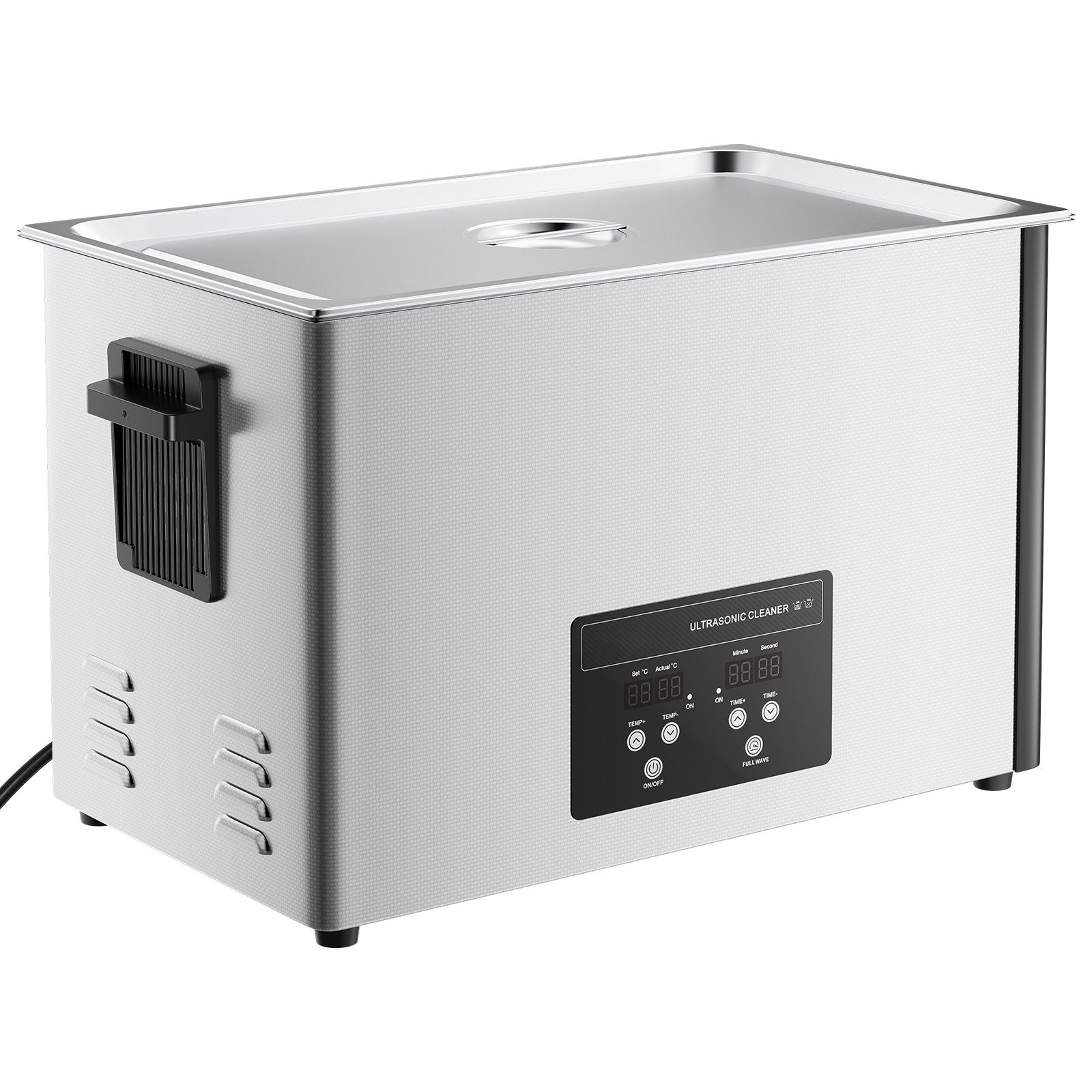 30L Ultrasonic Cleaner 480W 40kHz Stainless Steel Digital Cleaning Machine