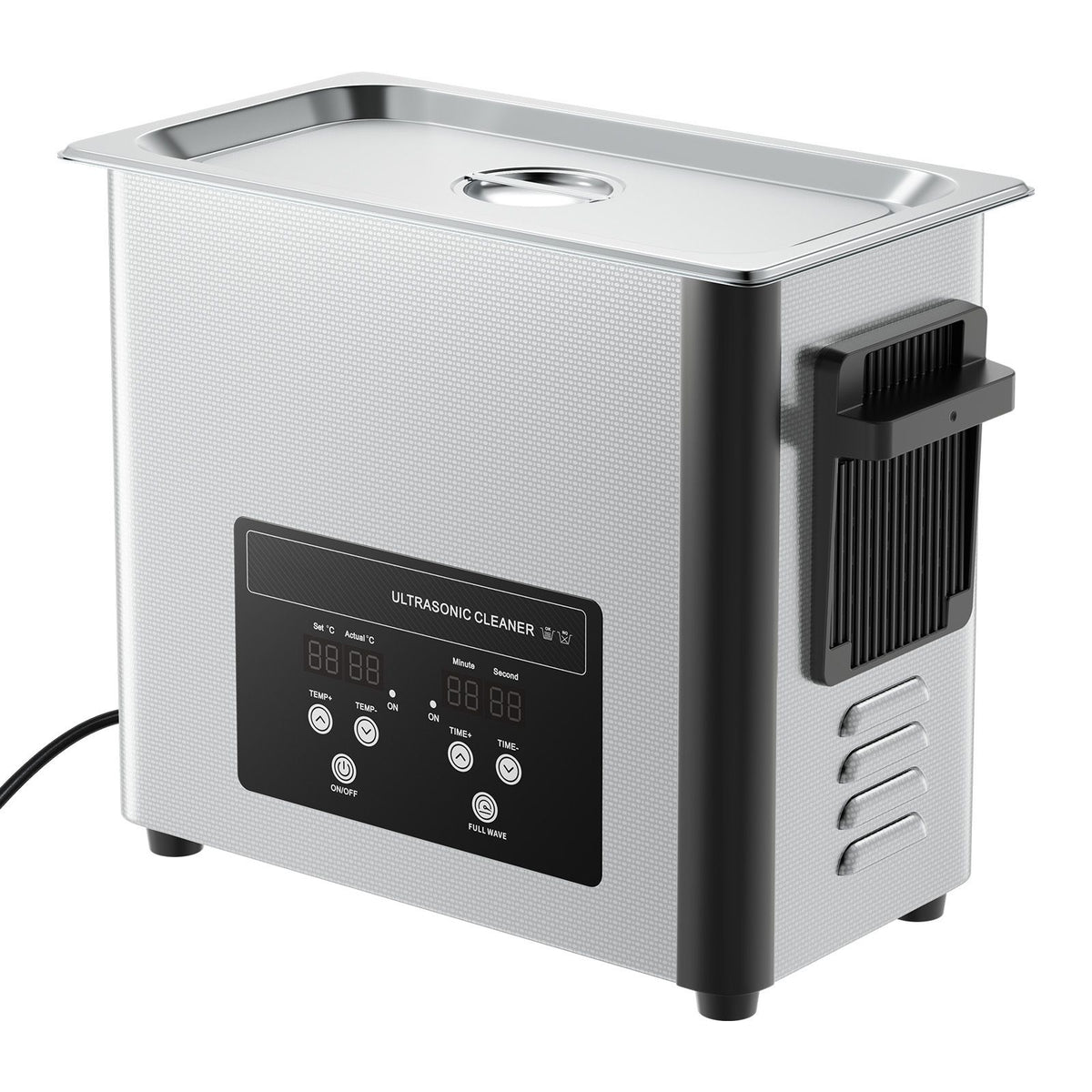 6L Ultrasonic Cleaner 40kHz Stainless Steel Digital Cleaning Machine 120W