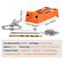 56-Piece Pocket Hole Jig Kit with C-Clamp Step Drill Bit Screws & Wrench