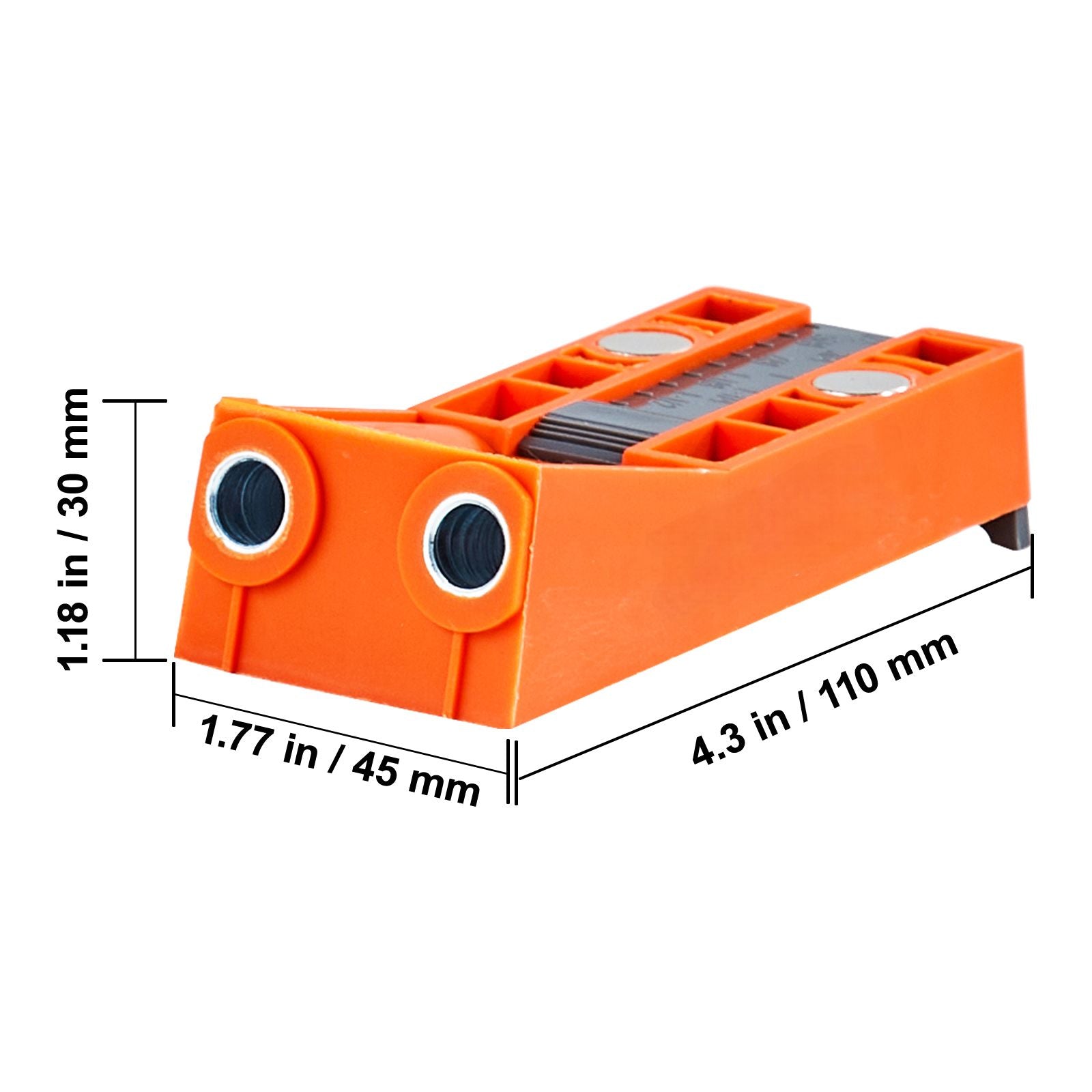 56-Piece Pocket Hole Jig Kit with C-Clamp Step Drill Bit Screws & Wrench