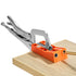 56-Piece Pocket Hole Jig Kit with C-Clamp Step Drill Bit Screws & Wrench