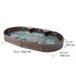 Sandbox with Cover, 72 x 41.5 x 9.1 in Oval Sand Box, HDPE Sand Pit with 4 Corner Seating and Bottom Liner, Kids Sandbox for Outdoor Backyard, Beach, Park, Gift for Boys Girls Ages 3-12, Brown