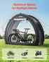 Bike Storage Tent, 1 to 2 Bikes, Outdoor Spacious Bike Storage Tent with Ventilated Window, Waterproof Fan-Shaped Bike Tent with High Strength Fiberglass & Dual Zippers, Fit for Bicycle