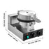 Electric Ice Cream Cone Maker, Commercial 1230W Waffle Cone Machine, Non-Stick Stainless Steel Egg Roll Mold, with Temperature and Time Control, Handle, for Restaurant Bakery Snack Bar Family