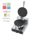 Electric Ice Cream Cone Maker, Commercial 1230W Waffle Cone Machine, Non-Stick Stainless Steel Egg Roll Mold, with Temperature and Time Control, Handle, for Restaurant Bakery Snack Bar Family