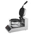 Commercial Waffle Maker, 1300W Round Waffle Baker Machine, Non-Stick Stainless Steel Belgian Waffle Iron, Temperature and Time Control, 180° Rotatable, for Restaurant Bakery Snack Bar Family
