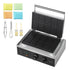 Commercial Waffle Maker, 10PCS Rectangle Waffle Baker Machine, 1550W Non-Stick Stainless Steel Belgian Waffle Iron with Temp and Time Control, Handle, for Restaurant Bakery Snack Bar Family