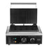 Commercial Waffle Maker, 10PCS Rectangle Waffle Baker Machine, 1550W Non-Stick Stainless Steel Belgian Waffle Iron with Temp and Time Control, Handle, for Restaurant Bakery Snack Bar Family