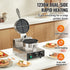 Commercial Waffle Maker 1230W Round Belgian Waffle Iron Non-Stick Stainless