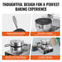 Commercial Waffle Maker 1230W Round Belgian Waffle Iron Non-Stick Stainless