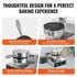 Commercial Waffle Maker, 1230W Round Waffle Baker Machine, Non-Stick Stainless Steel Belgian Waffle Iron with Temperature and Time Control, Handle, for Restaurant Bakery Snack Bar Family