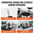 Commercial Dual Round Belgian Waffle Maker 2460W Non-Stick Stainless Steel