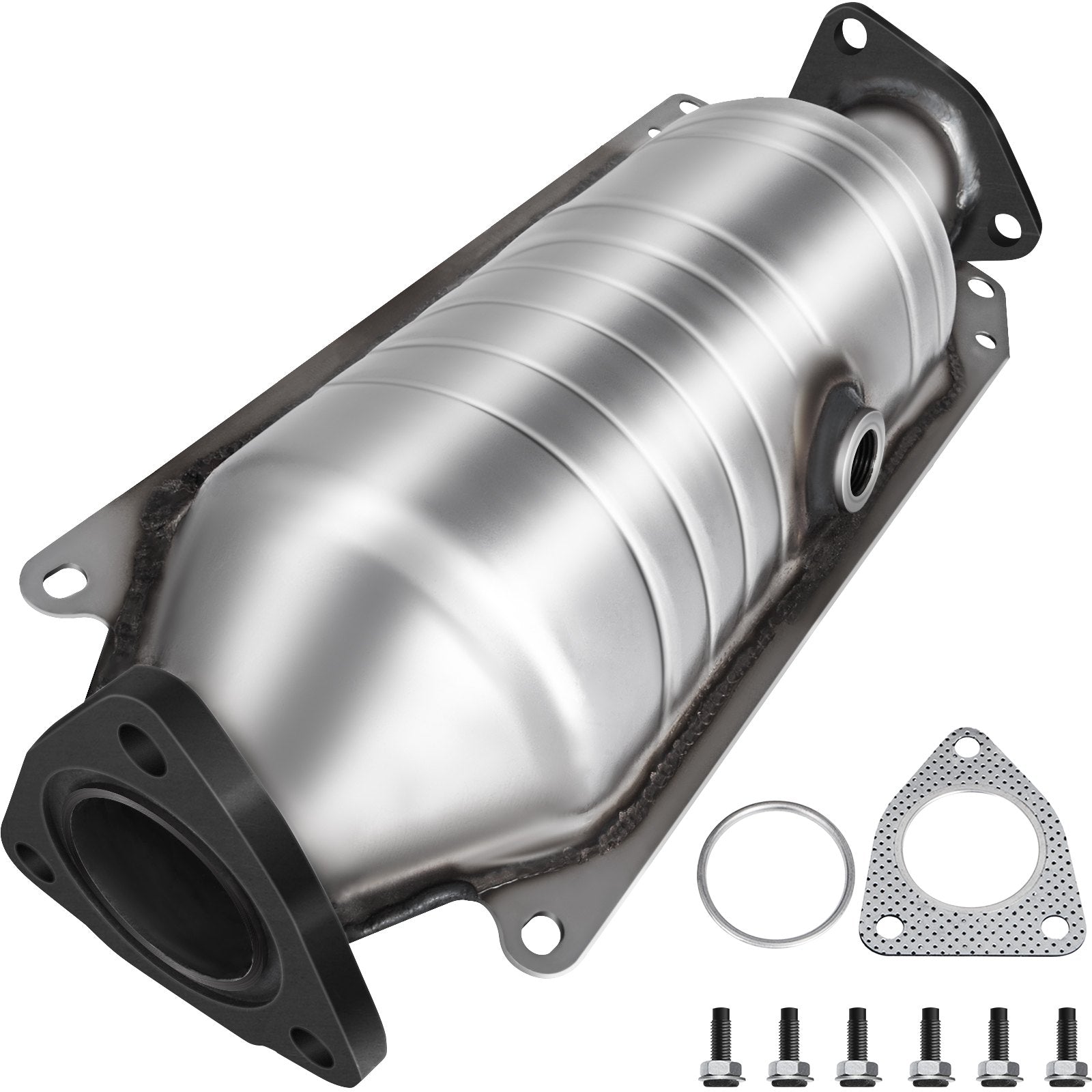 Catalytic Converter Compatible with 1998-2002 Honda Accord 2.3L, Direct-Fit High Flow Series Cat Converter, Stainless Steel Exhaust Converter Pipe with Flange Design & Gasket (OBD III Compliant)