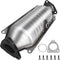 Catalytic Converter Compatible with 1998-2002 Honda Accord 2.3L, Direct-Fit High Flow Series Cat Converter, Stainless Steel Exhaust Converter Pipe with Flange Design & Gasket (OBD III Compliant)