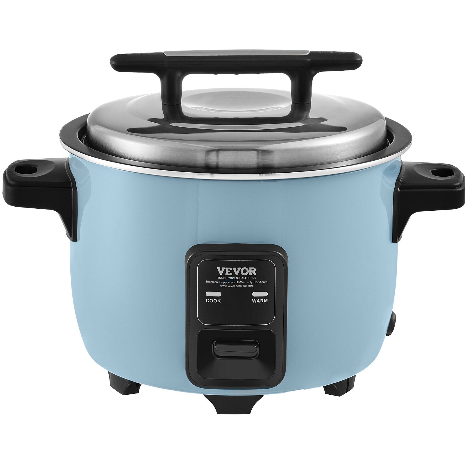 Commercial Rice Cooker, 50-Cup Rice Cooker, 10 Liter Large Rice Cooker and Warmer with Nonstick Inner Pot, Fast Cooking and 24-Hour Keep Warm, with Rice Cup and Paddle, for Restaurant