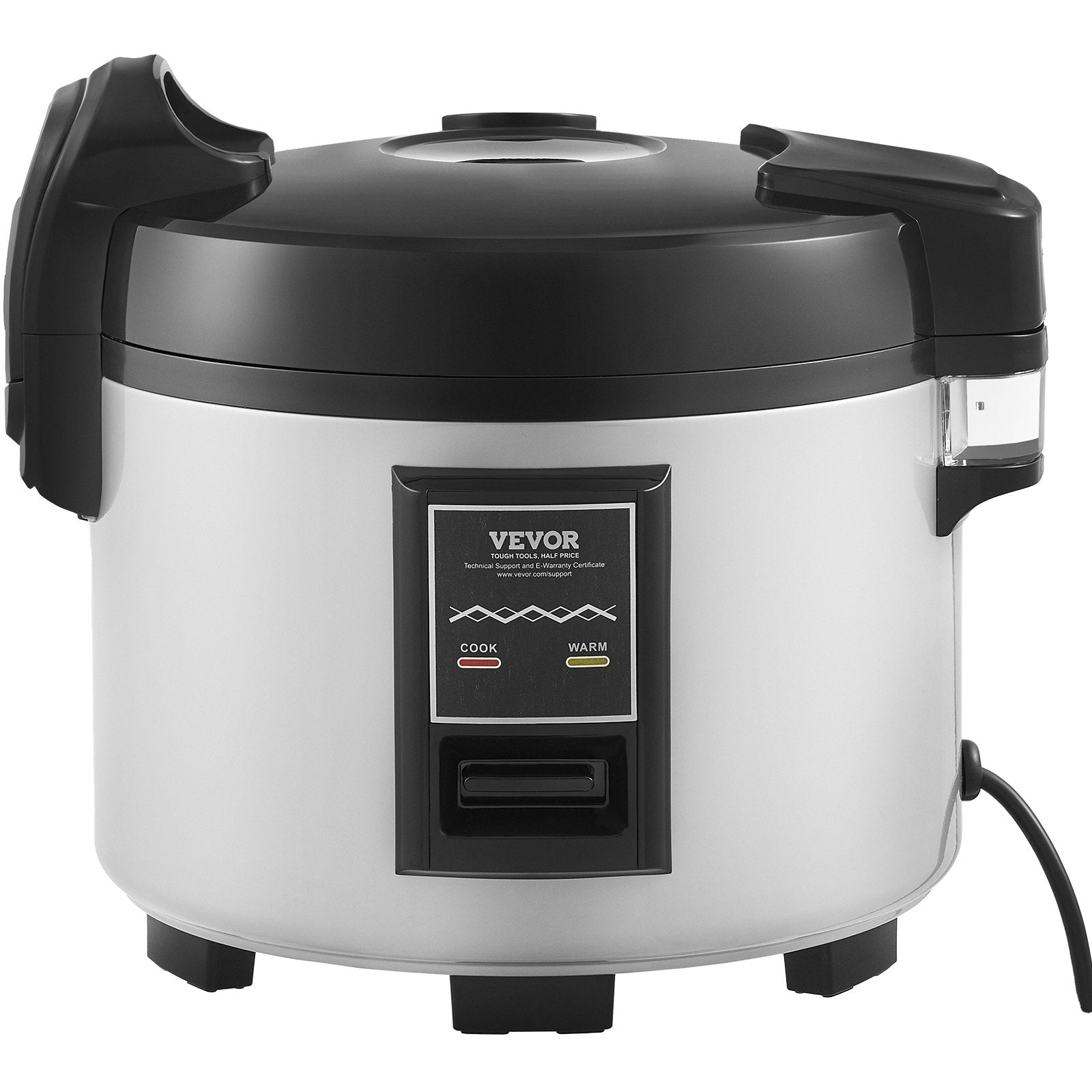 Commercial Rice Cooker, 70-Cup Rice Cooker, 15 Liter Large Rice Cooker and Warmer with Nonstick Inner Pot, Fast Cooking and 12-Hour Keep Warm, with Rice Cup and Paddle, for Restaurant