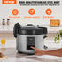 Commercial Rice Cooker, 70-Cup Rice Cooker, 15 Liter Large Rice Cooker and Warmer with Nonstick Inner Pot, Fast Cooking and 12-Hour Keep Warm, with Rice Cup and Paddle, for Restaurant