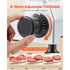 Commercial Meat Slicer, 320W Electric Deli Food Slicer with 300mm Carbon Steel Blade, Built-In Sharpener & 0-15mm Adjustable Thickness for Frozen Meat, Ham, Baguett, Steak