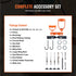 Drill Press Mortising Attachment Kit 4 Chisels Square Hole Woodworking