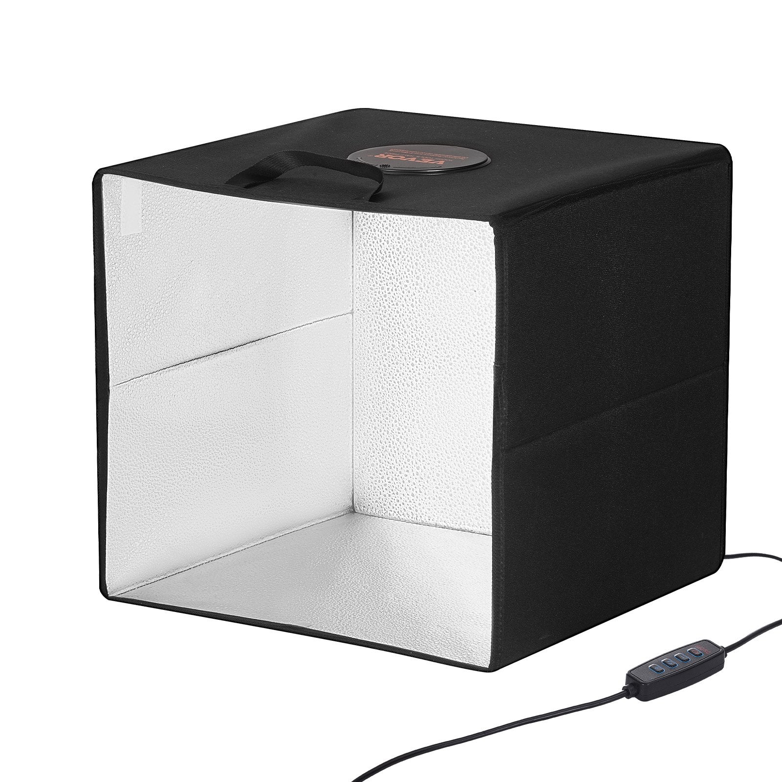 Photo Studio Light Box 3000-5600K 6 Double-Sided Color Backdrops, 41 x 40 x 39 cm