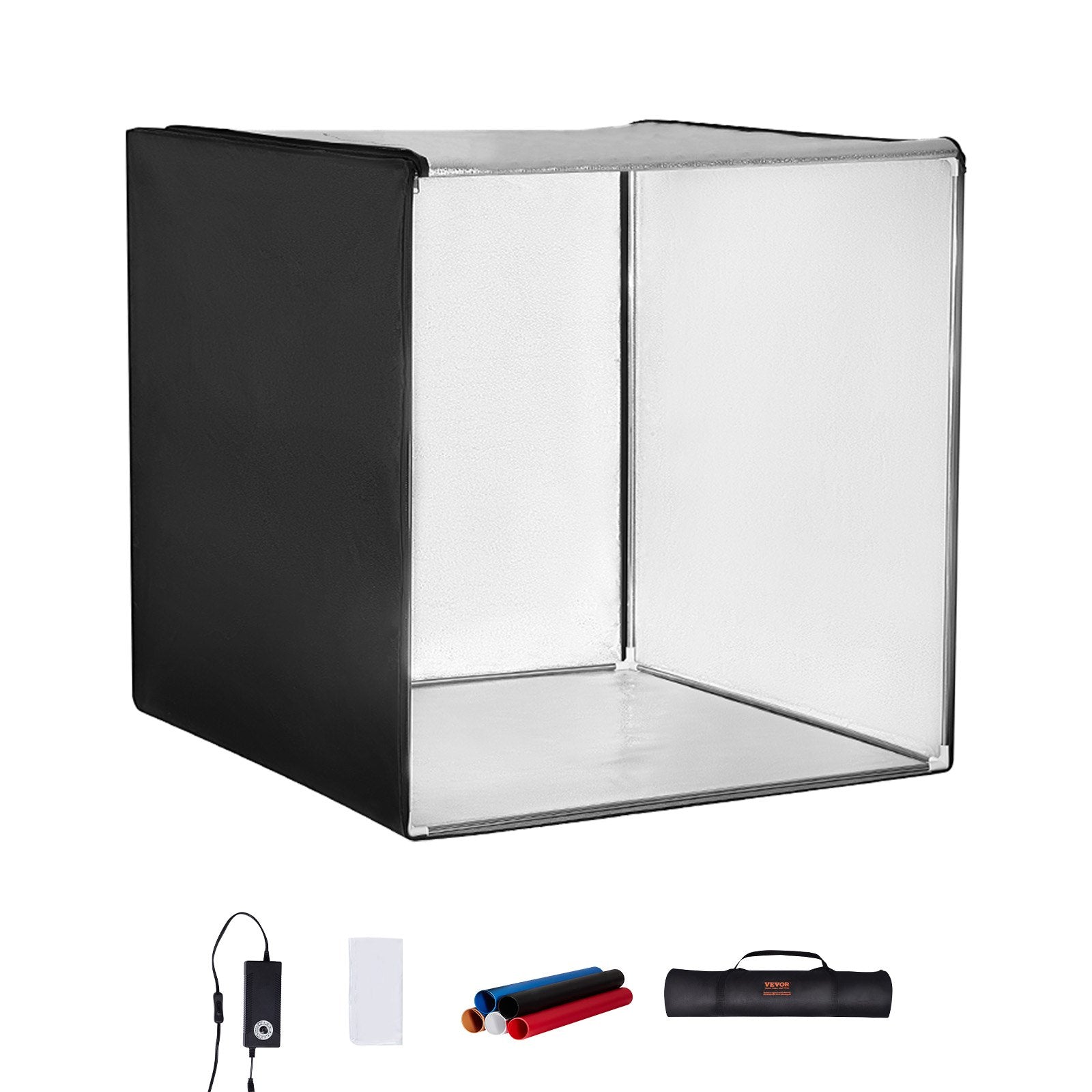 Photo Studio Light Box 5600K with 210 LED Lights Power Adapter, 81.5 x 81.5 x 81.5 cm