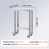 Stainless Steel Work Table with Wheels 24 x 12 x 32 Inch Prep Table with 4 Casters Heavy Duty Work Table for Commercial Kitchen Restaurant Business