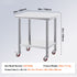 24 x 30 Stainless Steel Work Table with Wheels Heavy Duty Prep Table