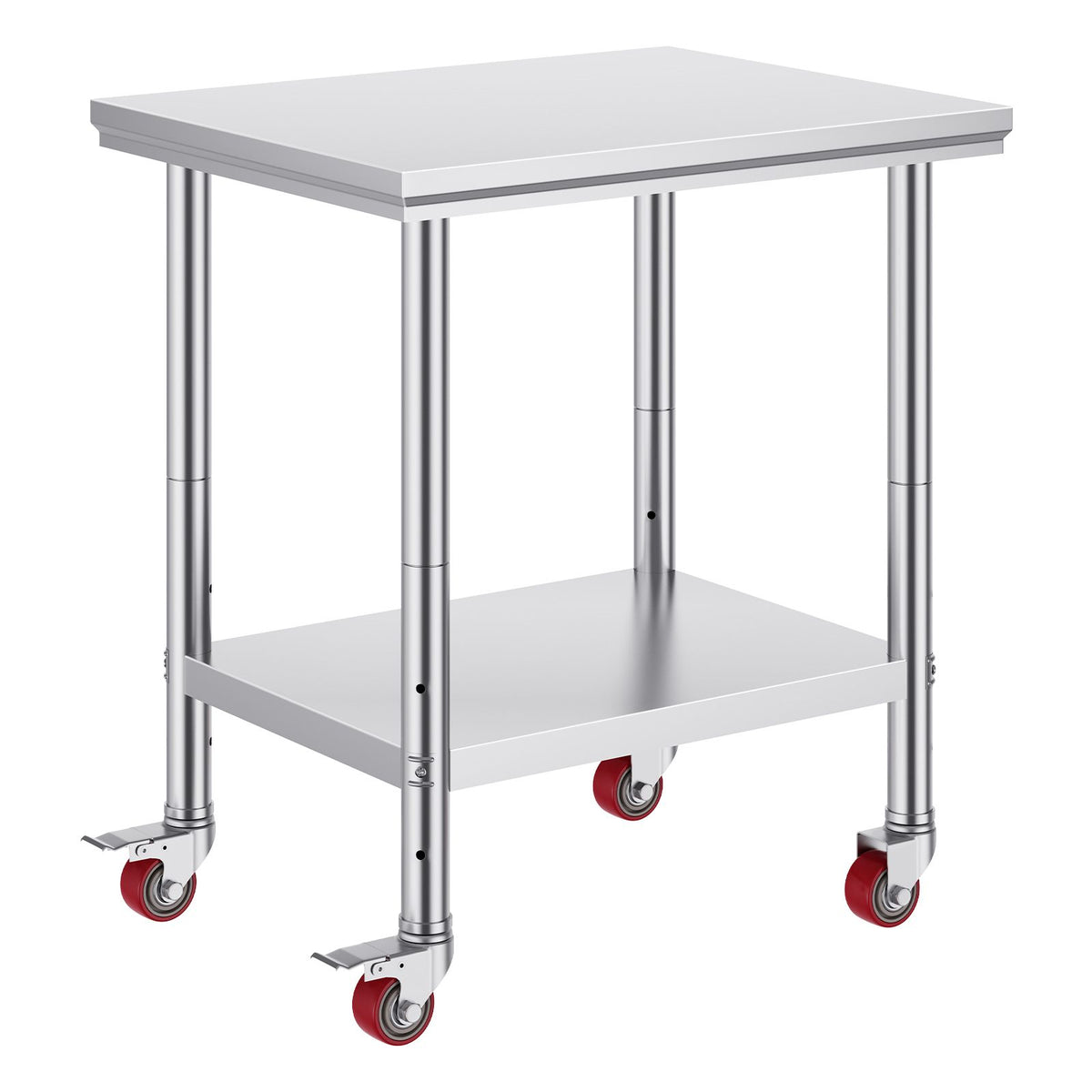 24 x 30 Stainless Steel Work Table with Wheels Heavy Duty Prep Table