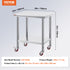 Stainless Steel Work Table with Wheels 24 x 30 Prep Table with casters Heavy Duty Work Table for Commercial Kitchen Restaurant Business (24 x 30 x 33.8 Inch)