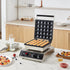 Mini Dutch Pancake Maker, 25PCS 43mm Diameter Dorayaki Baker Machine, 1700W Commercial Electric Poffertjes Grill, Non-stick Stainless Steel, Temp & Time Control, for Home Kitchen Restaurant