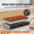 Mini Dutch Pancake Maker, 50PCS 43mm Diameter Dorayaki Baker Machine, 1700W Commercial Electric Poffertjes Grill, Non-stick Stainless Steel, Dual Temp & Time Control, for Home Kitchen Restaurant