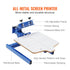 1 Color 1 Station Screen Printing Press 54x45cm T-Shirt Printer