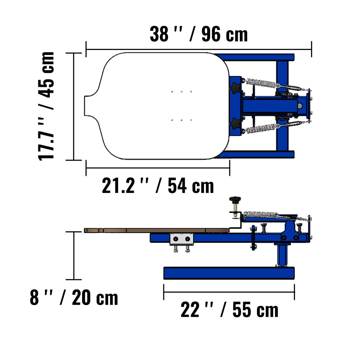 1 Color 1 Station Screen Printing Press 54x45cm T-Shirt Printer
