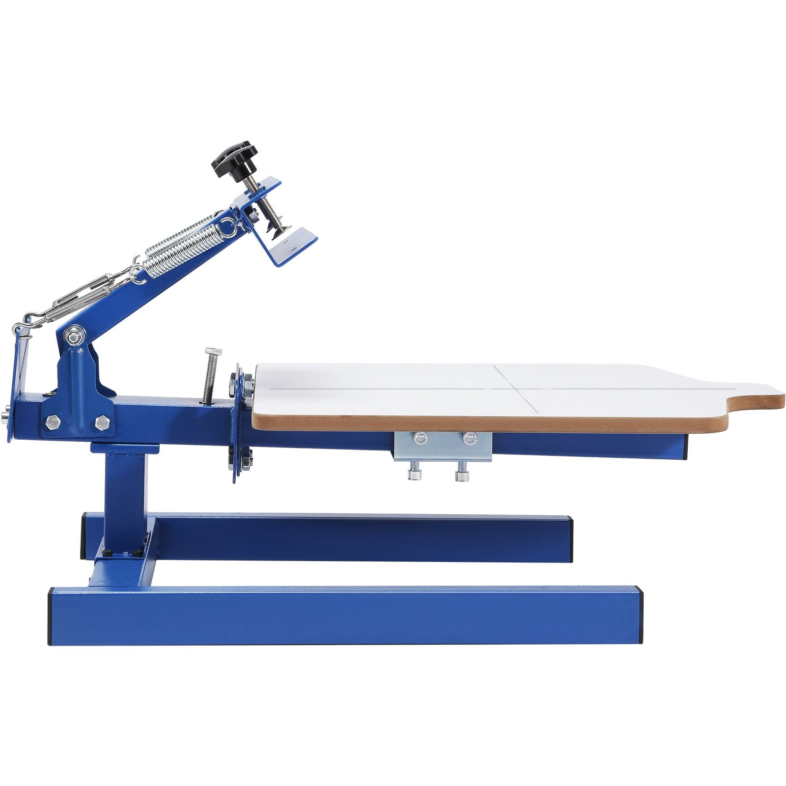 Screen Printing Machine, 1 Color 1 Station Silk Screen Printing Press, 21.2x17.7in / 54x45cm Screen Printing Press, Double-layer Positioning Pallet, Adjustable Tension for T-shirt DIY Printing