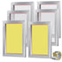 6pcs 10x14" Aluminum Screen Printing Frames 110 Mesh DIY T-Shirt Kit