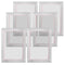 Screen Printing Kit, 6 Pieces Aluminum Silk Screen Printing Frames, 25.4 x 35.6 cm Silk Screen Printing Frame with 110 Count Mesh, High Tension Nylon Mesh and Sealing Tape for T-shirts DIY