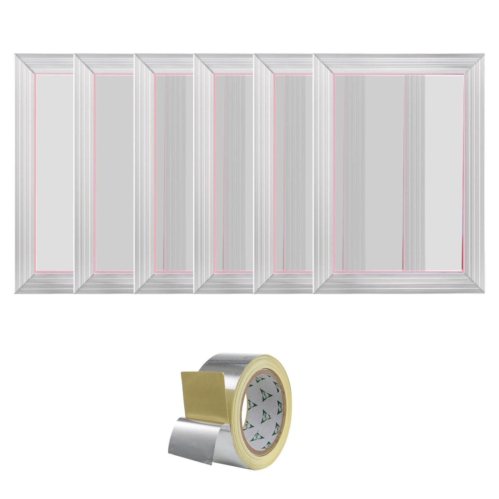 6pcs 10x14" Aluminum Screen Printing Frames 156 Mesh T-Shirt DIY Kit