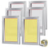 6pcs 10x14" Aluminum Screen Printing Frames 156 Mesh T-Shirt DIY Kit