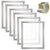 6 Pack 20x24in Screen Printing Frames 160 Mesh Aluminum Silk Screens Kit