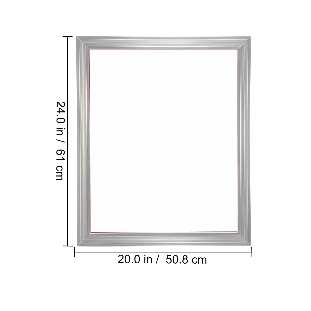 6 Pack 20x24in Screen Printing Frames 160 Mesh Aluminum Silk Screens Kit