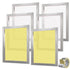 6 Pack 20x24in Screen Printing Frames 160 Mesh Aluminum Silk Screens Kit