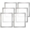 Screen Printing Kit, 6 Pieces Aluminum Silk Screen Printing Frames, 20x24inch Silk Screen Printing Frame with 160 Count Mesh, High Tension Nylon Mesh and Sealing Tape for T-shirts DIY Printing